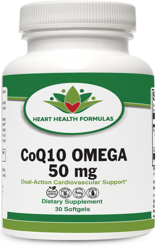 Heart Health Formulas CoQ10 Omega 50mg Dietary Supplement
