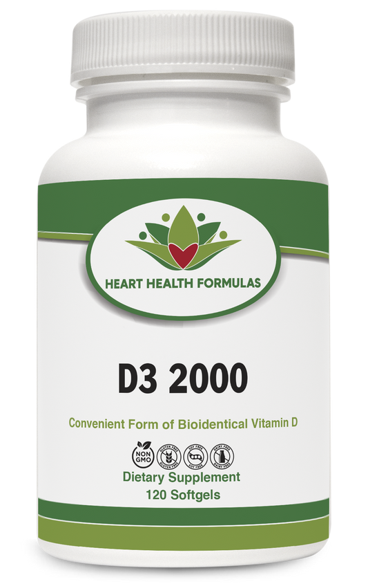 Heart Health Formulas D3 2000 Dietary Supplement