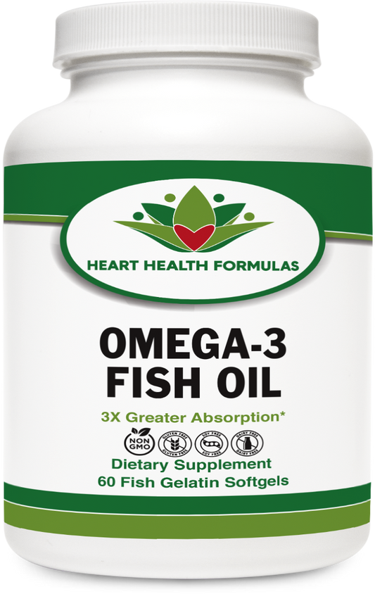 Heart Health Formulas Omega-3 Fish Oil Dietary Supplement